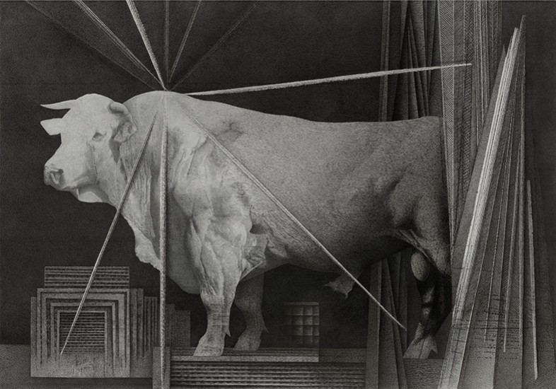 White Bull | litography | 70 x 100 cm | 2009